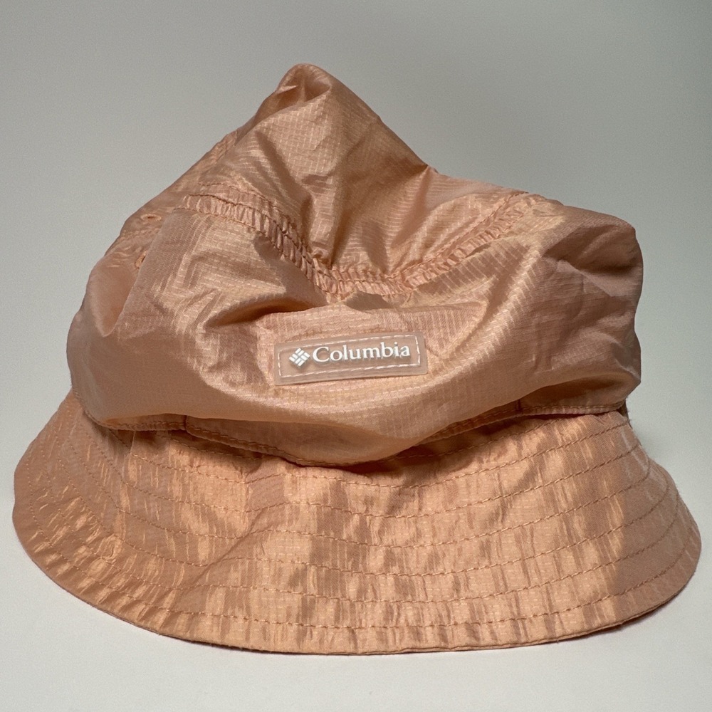 Columbia Salmon Pink Nylon Bucket Hat One Size Mesh Hat
